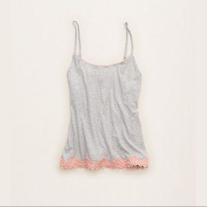 Aerie Heather Grey Softest Sleep Cami